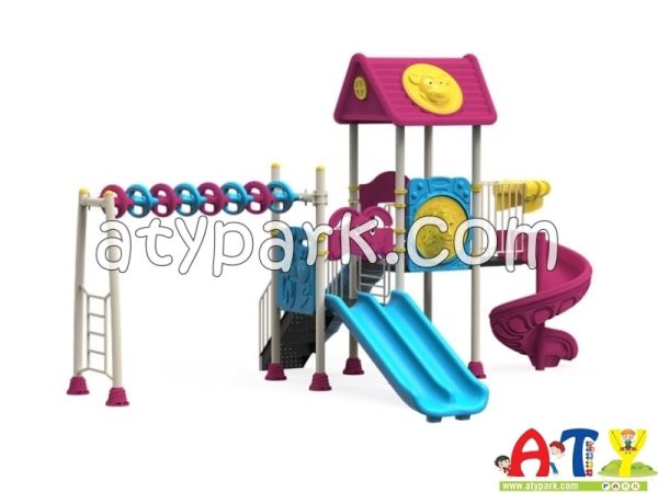 Site İçin Çocuk Parkı, ev için oyun parkları, metal parklar-6